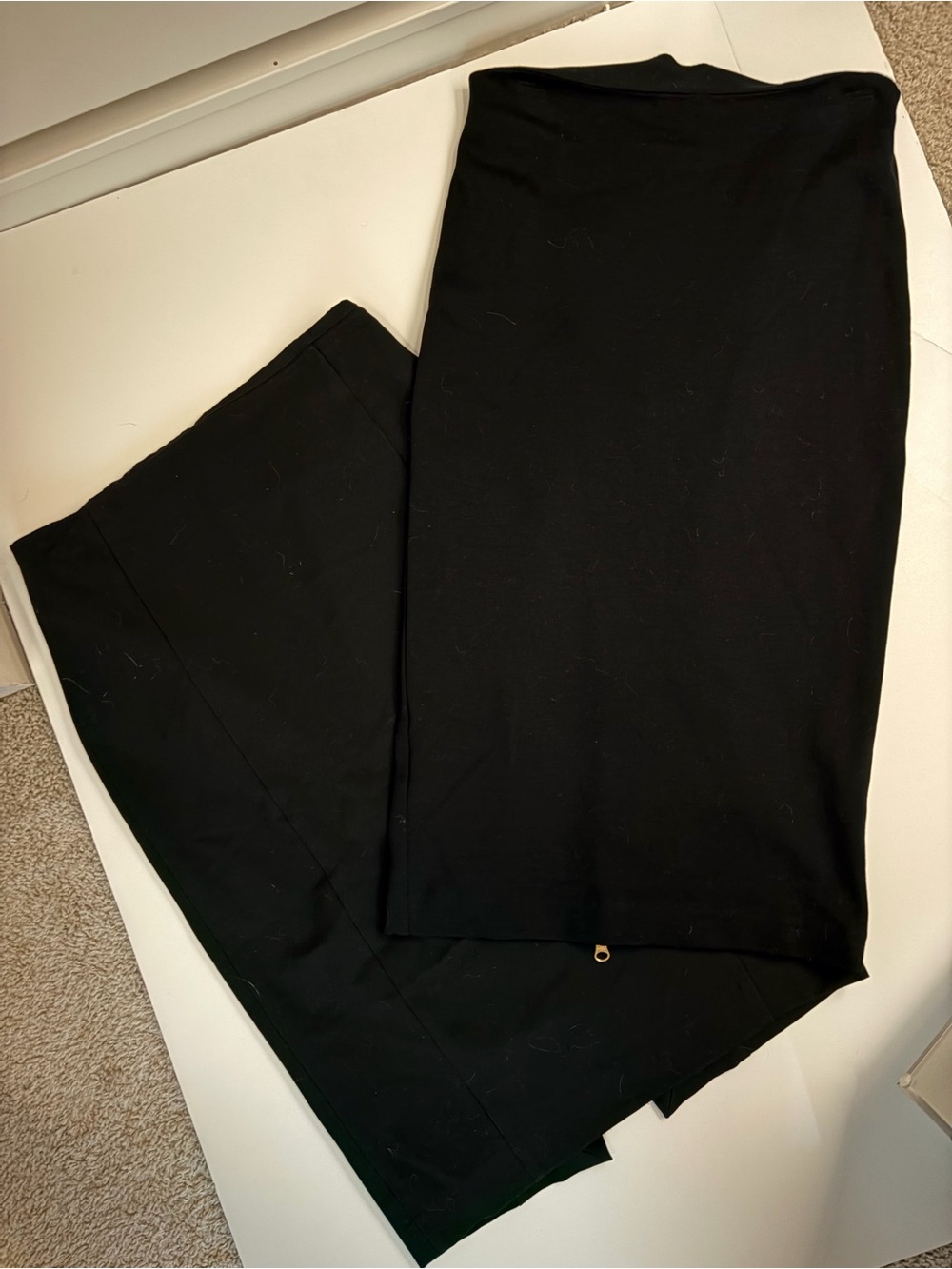 Two Women’s Black Pencil Skirts